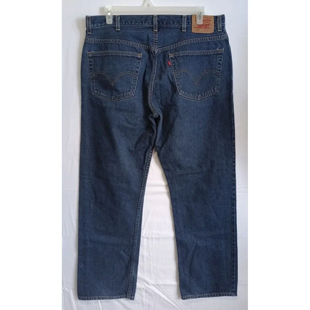 Levi's 505 Jeans Regular Fit Blue Denim Men's Size 40/32